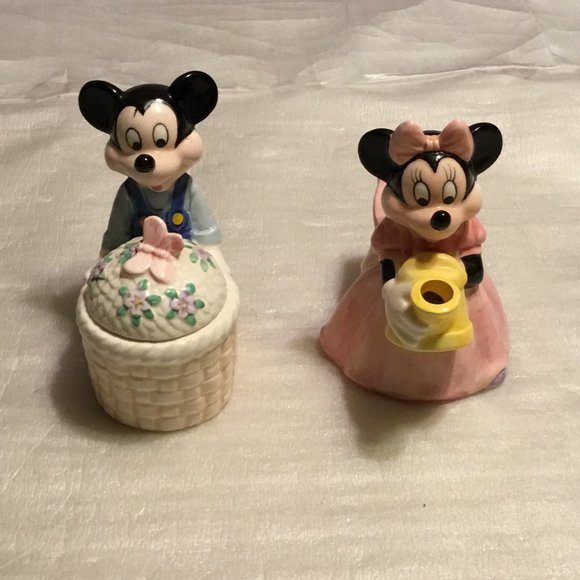 Vintage Walt Disney Mickey Mouse & Minnie figural sugar & creamer set - Picture 1 of 10